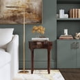 thumbnail image 2 of Butler Specialty Transitional Alinia Mango Wood End Table In Dark Brown, 2 of 7