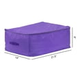 thumbnail image 2 of Unique Bargains 1 Pack Clothes Storage Bags Moving Bags Purple 21.5*14*8in, 2 of 7