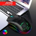thumbnail image 6 of Mini Ultralight USB Wired Gaming Mouse 6 Kinds RGB Backlit 6 Levels Adjustable Lightweight Honeycomb Shell Mice for PC Gamers Xbox PS4,6 Programmable Buttons,Black, 6 of 9