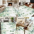 thumbnail image 5 of Area Rug for Living Room, Sage Green Eucalyptus Leaves Non-Slip Indoor Large Carpet for Bedroom/Dining Room, Spring Summer Botanical Washable Low-Profile Rectangle Floor Runner Rugs - 6 x 9 Ft, 5 of 7