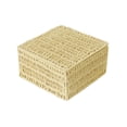 thumbnail image 2 of Woven Storage Basket With Lid Rattan Sundries Storage Box Wicker Basket Handmade, 2 of 7