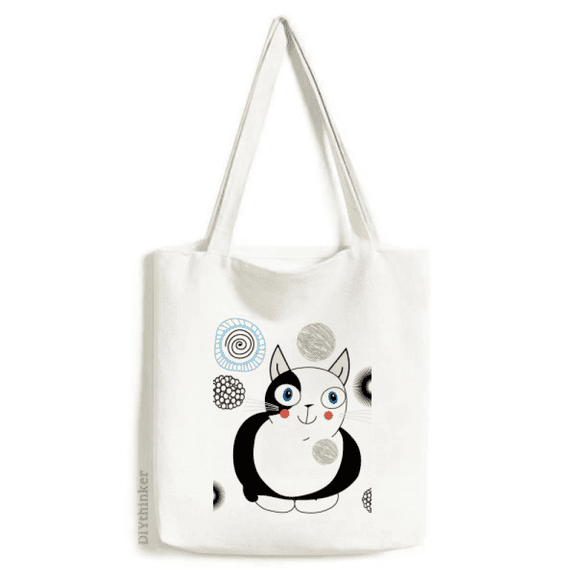 Animal Cute Fat Cat sle Tote Canvas Bag Shopping Satchel Casual Handbag