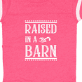 thumbnail image 4 of Inktastic Raised in a Barn in White Boys or Girls Baby Bodysuit, 4 of 5
