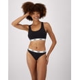 thumbnail image 5 of Hanes Soft & Breathable Women’s Ribbed Cotton Thong Underwear, 3-Pack Assorted M, 5 of 5