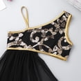 thumbnail image 5 of inhzoy Big Girls Youth Lyrical Costume Asymmetrical Mesh Overlay Sequined Dance Dresses, 5 of 7