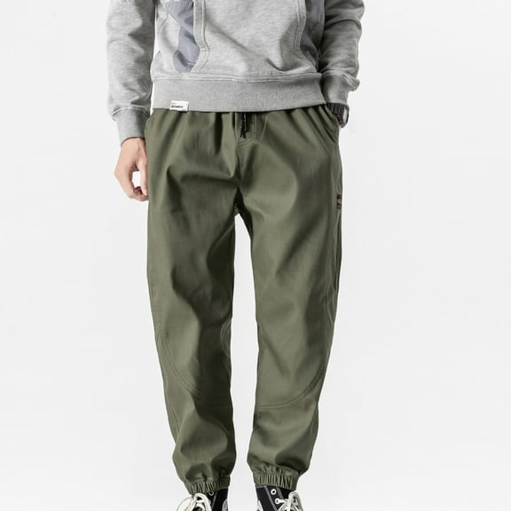 ZKCCNUK Cargo Pants for Men's Fashion Classic Twill Relaxed Fit Work Wear Combat Safety Cargo Pants Army Green XXXL