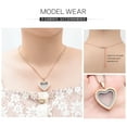 thumbnail image 4 of Transparent Glass Heart Memorial Jewelry Necklace Urns for Cremation Ashes Holder Necklace for Ashes of Loved One, 4 of 6