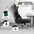 thumbnail image 6 of COOLHUT Office Chair, 300LBS Ergonomic Desk Chair with Adjustable Lumbar Support, Mesh Computer Chair, Executive Chairs for Home Office Comfortable Lumbar Support 8-Year Warranty, Black, 6 of 11