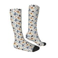 thumbnail image 4 of Lsque Pirate Skull And Anchor Printed Crew Socks Men's Women's LightWeight Thin Casual Calf Socks ,Knee High Socks,Cotton Socks, 4 of 9