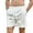 White, variant on Besolor Summer Shorts for Men Casual Elastic Waist Drawstring Workout Sport Loungewear Shorts with Pockets