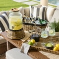 thumbnail image 7 of Better Homes & Gardens Beige and Black Resin Rattan Rectangular Serving Tray, 7 of 7