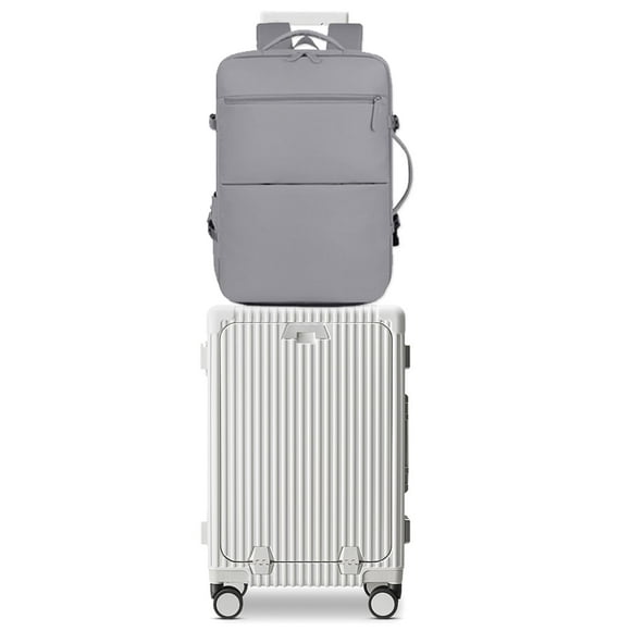 Juego de 2 piezas Luggage feilario con marco de aluminio de 20 pulgadas con cierre TSA