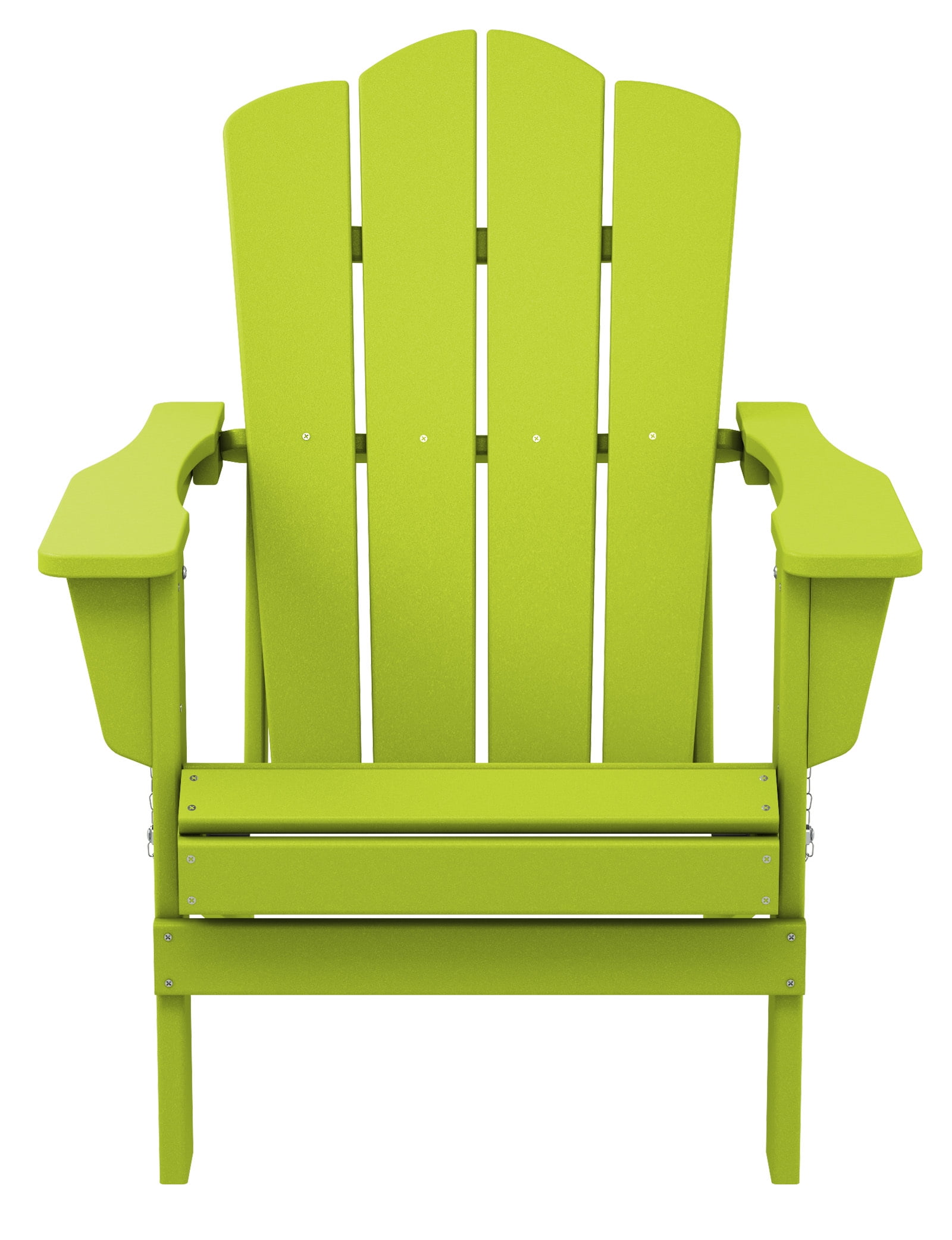 Plastic Adirondack Chair, Folding Outdoor Patio Furniture Chair, Apple