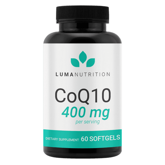 CoQ10 400mg - Liquid CoQ10 Softgels - Premium Coenzyme Q10 Softgels - Heart Supplement - Luma Nutrition