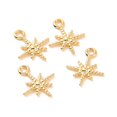 thumbnail image 3 of Ion Plating(IP) 304 Stainless Steel Charms Star Charms Golden 12.5x10x1.3mm Hole: 1.5mm, 3 of 3