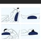 thumbnail image 3 of Almohada Lumbar Inflable, Almohada De Apoyo Lumbar Inflable Portátil De Tamaño Gris Para Viajes Para Oficina, 3 of 7