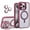 Winered, variant on Allytechgroup Magnetic Case for iPhone 13 Pro Max with Aluminum Alloy Stand/ Metal Buttons/ Camera Lens Protector [Compatible with MagSafe] Anti-Yellow Translucent Matte Clear Back Cover, Black