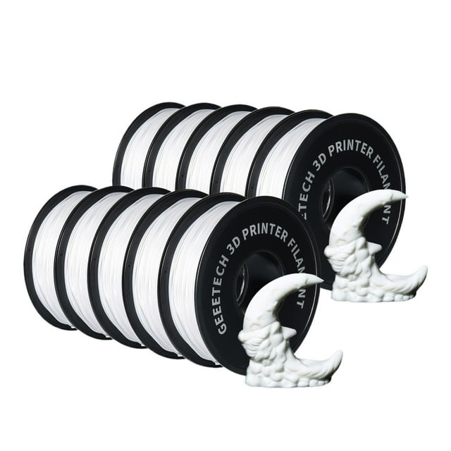 10Kg PLA Filament Plastic For 3D Printer 1.75mm,Tangle-Free, 3d Printing Wire Materials Vacuum Packaging ,Smoother Printing Experience