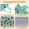 thumbnail image 4 of Bichon Dog Blue Florals Insulated Lunch Bag for Women & Adults,Large Portable Soft Cooler Lunch Bag,Thermal Food Storage Tote with Pearl Cotton,8.66L,8.75x5.75x9.5 Inch, 4 of 6