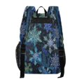 thumbnail image 3 of PVC Transparent Backpacks Clear Backpack for Travel and Outings Blue-purple Snowflakes, 3 of 7