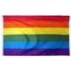 thumbnail image 1 of ZHAOCHENG Bandera gigante del orgullo gay arcoíris LGBT de 150 x 240 cm, 60 x 90 cm, 1 of 5