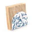 thumbnail image 2 of Blue Leaves Acrylic Napkin Holder Clear Paper Tissue Dispenser Kitchen Dining Room Bathroom Party Hotel, 2 of 8