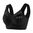 thumbnail image 3 of KHONTS Push up Seamless Bras for Women Padded Wireless Plus Size T Shirts Bra Soft Breathable Full Coverage Bralettes Black XXXXXL, 3 of 3