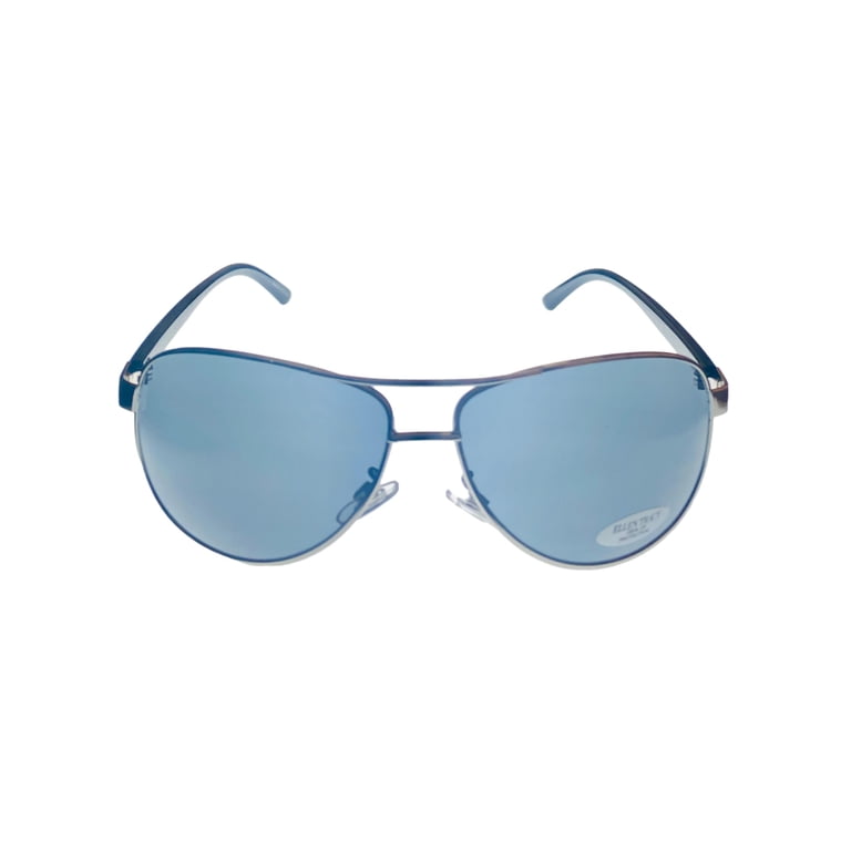 Ellen Tracy Smoke Lens Aviator Sunglasses with Gunmetal Frame Ellen Tracy Womens Black Metal Aviator Sunglass, Gradient  main image 4
