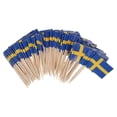 thumbnail image 5 of 100Pcs Flag Toothpicks Flags Cupcake Toppers Cake Topper Decorations Party Supplies, 5 of 5