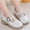 White, variant on Dpytoraw Children Shunky Heel Flower Sandals Fashion Princess Shoes Performance Sandals Children Shoes Girls Sandals For Wedding Size 2