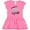 Raspberry with Polka Dots, variant on Inktastic My Mom Is a Fantasy Football Legend Girls Toddler Dress
