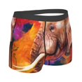 thumbnail image 4 of Uemuo Oil Paintings of Elephants Pattern Men's Boxer Briefs,Trunk Anti-Chafing,Comfortable, Durable, and Stylish Underwear-X-Large, 4 of 9