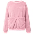 thumbnail image 4 of larppty Women Sweatshirt with Dog Pouch Winter Fleece Pullover Sweatshirts with Carrier Pocket Puppy Kitten Dogs Holder Tops (Pink, L), 4 of 8