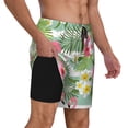 thumbnail image 3 of Fotbe Tropical Flamingo Men’s Swim Trunks Quick Dry Swim Shorts Board Shorts with Mesh Lining-X-Large, 3 of 9