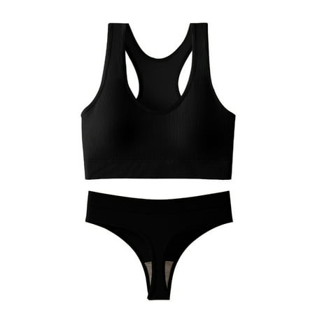 JIKNTTR One Piece Swimsuit Women s Shockproof Wireless Sports Bra Push Up Vest Triangle Cup Breathable Yoga Thong Yoga Set Casual Monokini Bathing Suit