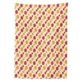 thumbnail image 3 of Ambesonne Retro Tablecloth Rectangular Table Cover, Big Small Dots Chain, 52"x70", Marigold Scarlet Cream, 3 of 4