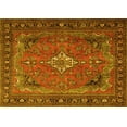 thumbnail image 1 of Ahgly Company Machine Washable Indoor Rectangle Persian Yellow Traditional Area Rugs, 3' x 5', 1 of 4