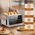 thumbnail image 4 of Tostadora Foyoconven de 4 rebanadas con pantalla táctil de acero inoxidable, 4 of 6