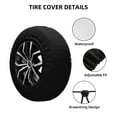 thumbnail image 2 of Naloa Urban Mechanical Dragon PVC Leather Spare Tire Wheel Cover for Car Truck SUV Camper Trailer Universal Fit many size16 inch, 2 of 6