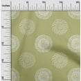 thumbnail image 2 of oneOone Polyester Spandex Olive Green Fabric Florals Dress Material Fabric Print Fabric By The Yard 56 Inch Wide, 2 of 4