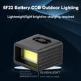 thumbnail image 4 of 9V LED Flashlight, Mini Pocket Flashlight with COB Light, Waterproof Portable Emergency Light for Camping, Hiking and Outdoor Use ( Battery not included ), 4 of 7