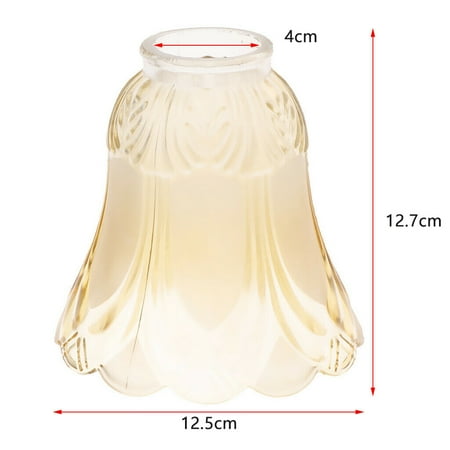 

Frosted Lamp Shade Ceiling Fan Chandelier Frosted and Clear Glass Light Lamp Shade Replacement