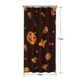 thumbnail image 5 of Glowing Halloween Icons Pattern Shower Curtain 36"x72" ,Bathroom Decorative Shower Curtains Set with 12 Hooks,Modern Waterproof Washable Shower Curtain, 5 of 6