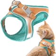 thumbnail image 1 of Arnés y correa para gatos, cómoda chaqueta para caminar con correa, chaleco sin cordones, tiras reflectantes transpirables, chaqueta para gatos pequeños y medianos, color verde Rojo Verde Cocina, Decoración y Otros, 1 of 5