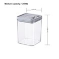thumbnail image 2 of Food Grade Transparent Plastic Storage Can with Press Sealed Lid, Leakproof and Airtight Storage Container for Pantry, Kitchen Organization, and Food Preservation, 2 of 2
