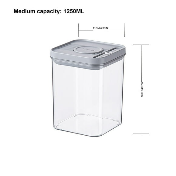Rbaofujie Outdoor Storage Box Food Grade Pet Transparent Plastic Press Sealed Can Leakproof Storage Can Rice Container