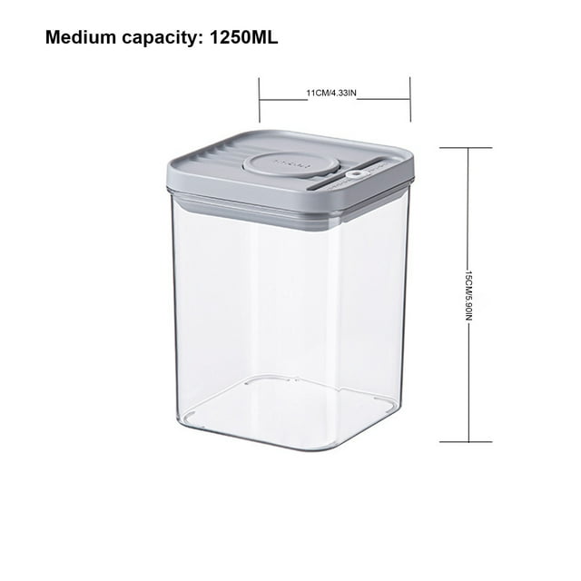 Rbaofujie Outdoor Storage Box Food Grade Pet Transparent Plastic Press Sealed Can Leakproof Storage Can Rice Container