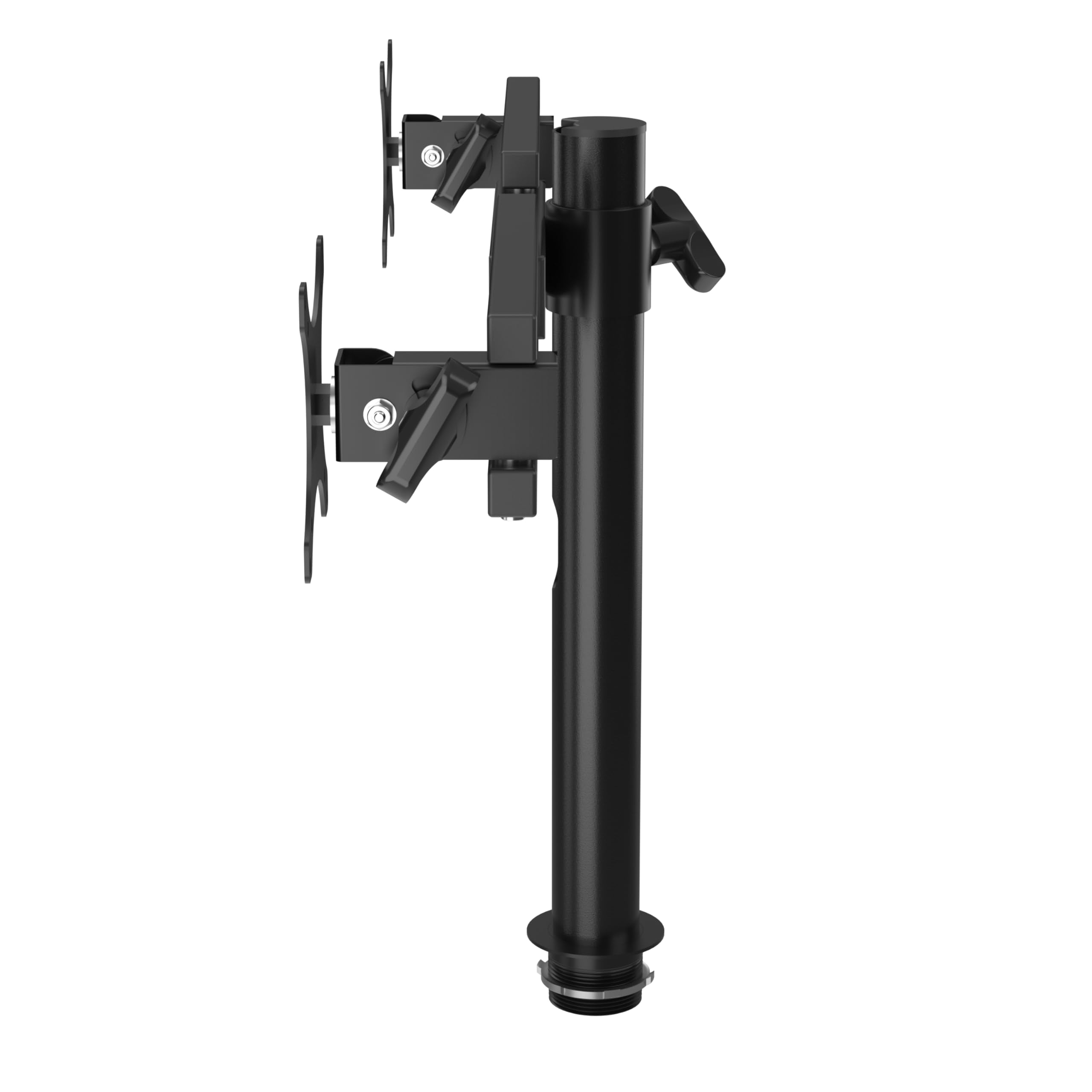 VERSADESK Dual Monitor Stand - Height Adjustable Arms -Fits Screens - VESA Mount - 360° Rotation, Each Arm Holds 22 lbs | Black (13–27")