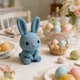 thumbnail image 4 of Easter Crochet Bunny Plush Doll Handmade Stuffed Animal Easter Decor Family Gift Easter Baskets Fillers Easter Decorations, 4 of 6