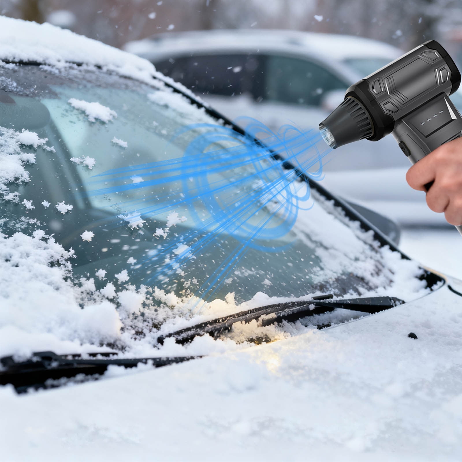 Rechargeable Compressed Air Duster - 130000RPM Cordless Electric Air Blower with 3 Speed Settings for Computer, Car & Home Cleaning